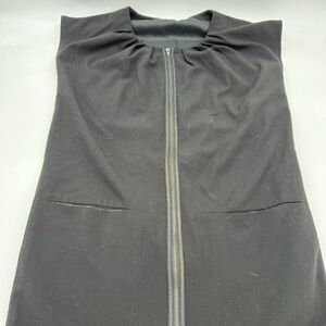 Numph Black Front zip Boxy Dress size small